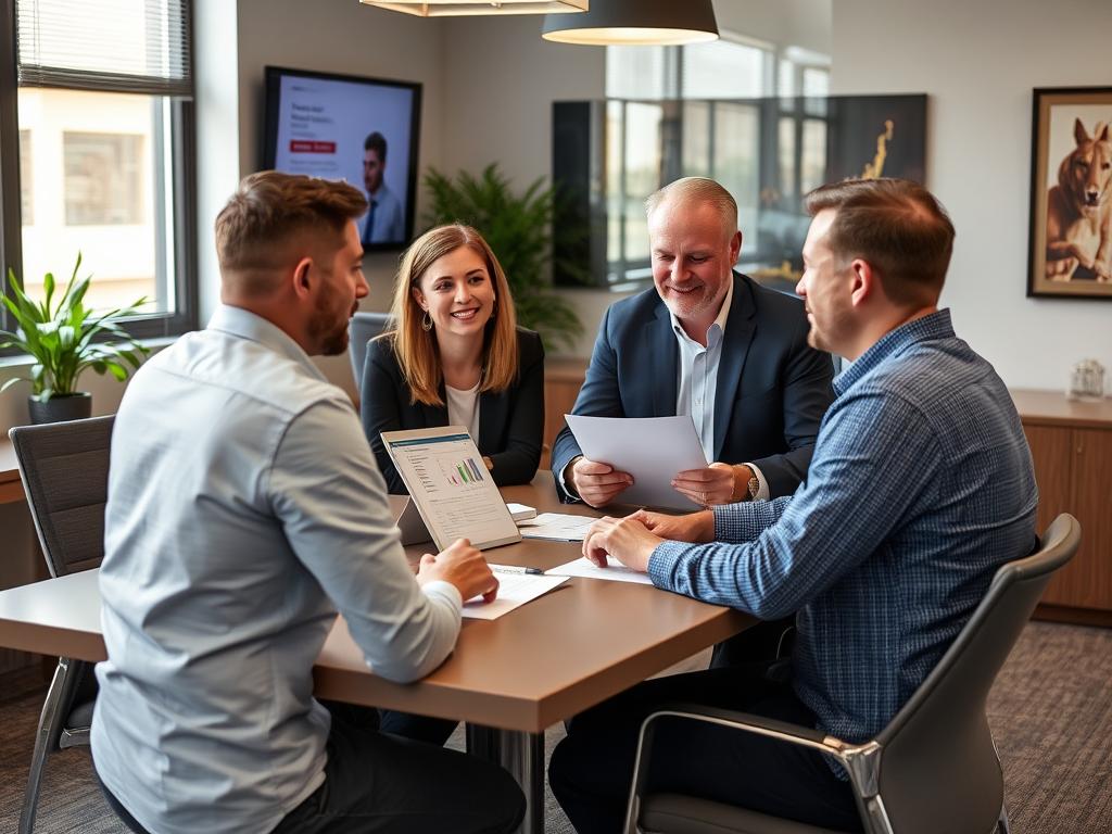 Revenue Boomers SEO Agency Chattanooga TN team meeting with client