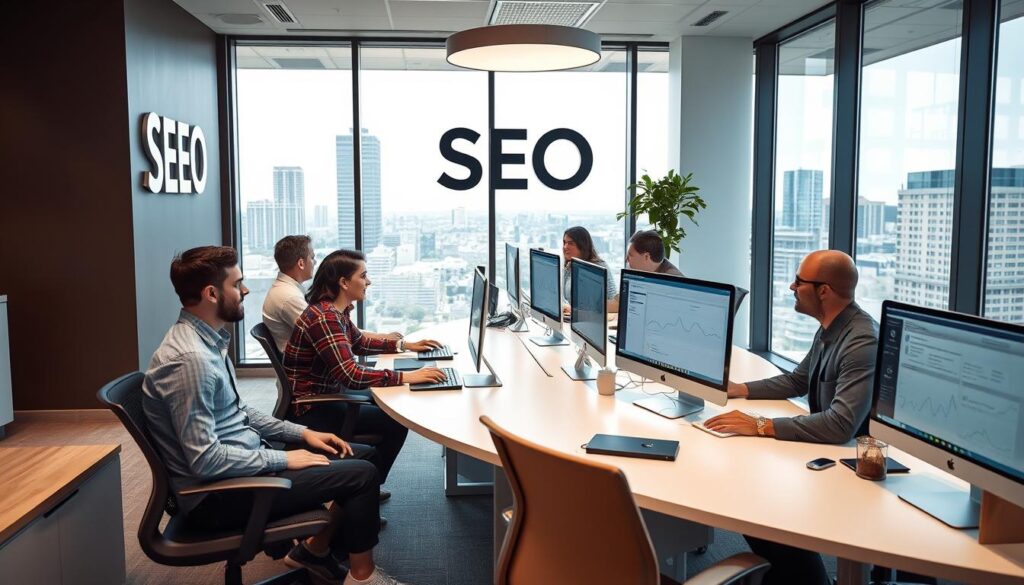 Revenue Boomers SEO Agency Grand Prairie TX office with team working on digital marketing strategies