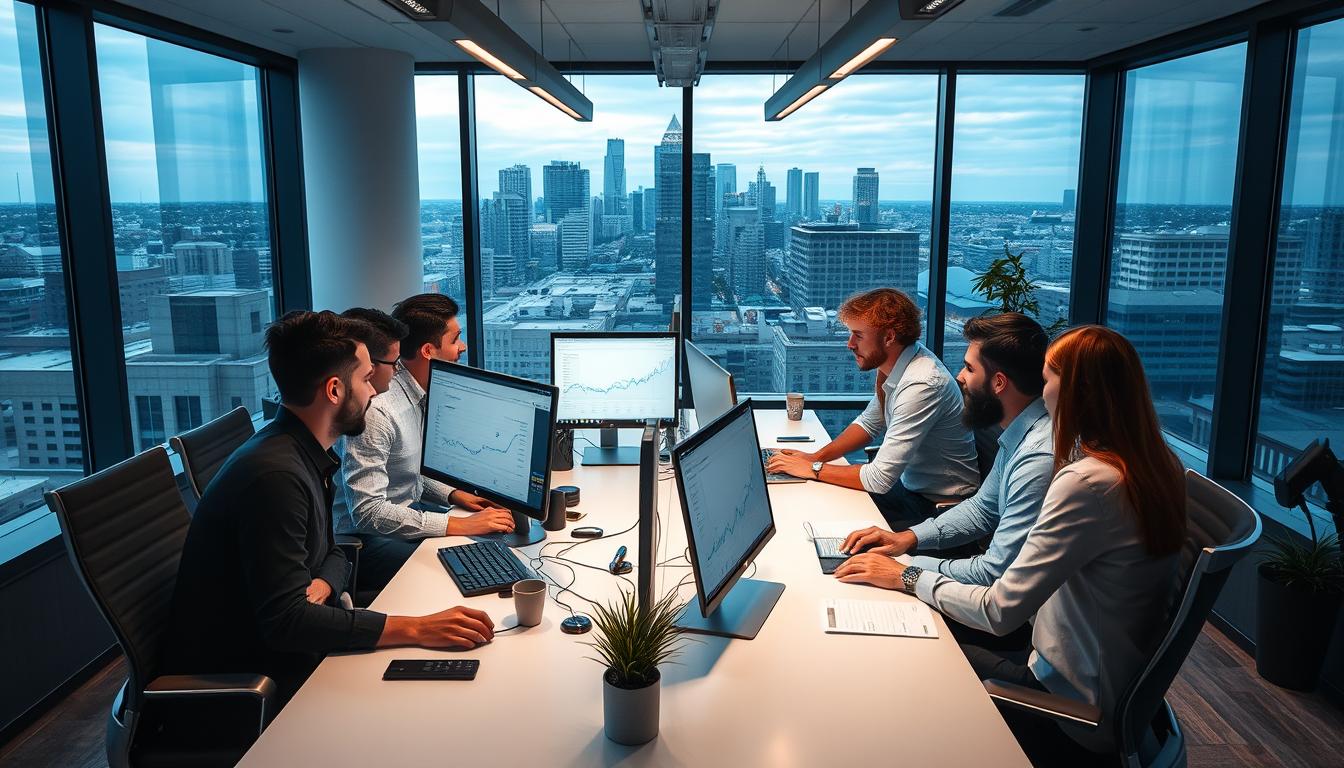 Revenue Boomers SEO Agency Grand Rapids MI office with team members working on digital marketing strategies