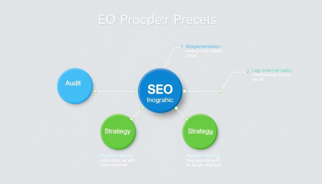 Revenue Boomers SEO framework diagram showing process steps