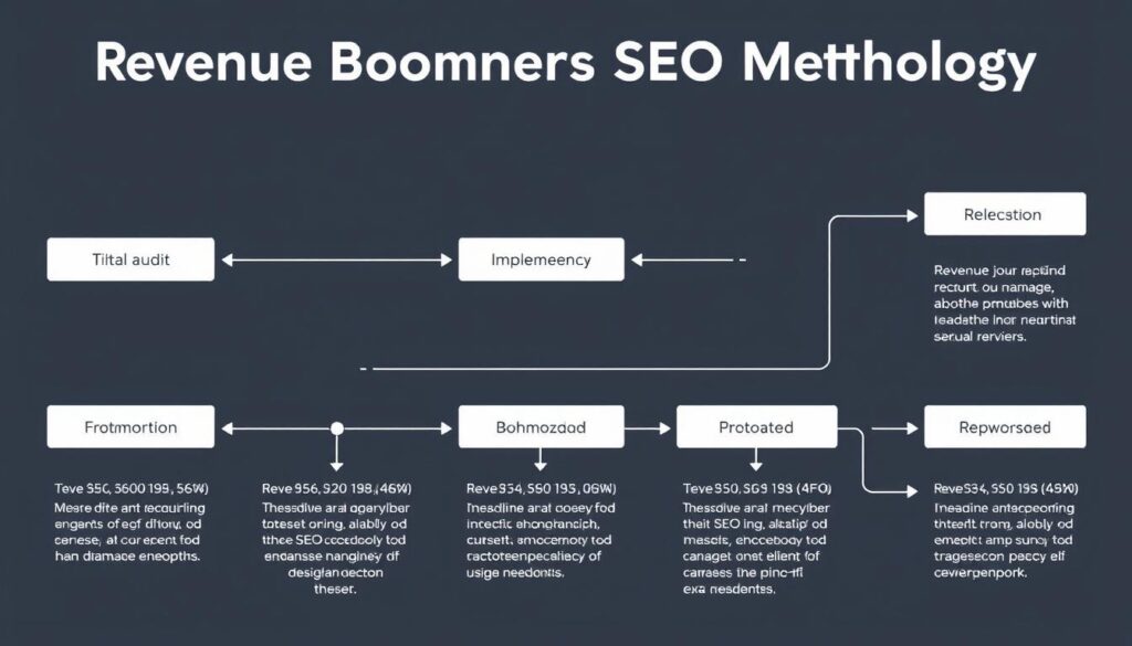 Revenue Boomers SEO process flowchart for Cary businesses