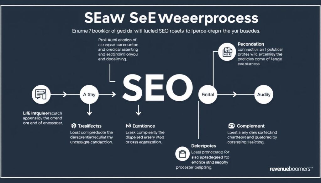 Revenue Boomers SEO process workflow for Eugene businesses