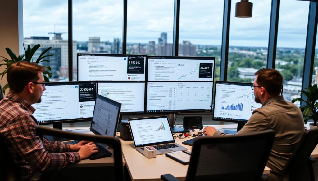 Revenue Boomers SEO team analyzing search engine results and implementing optimization strategies