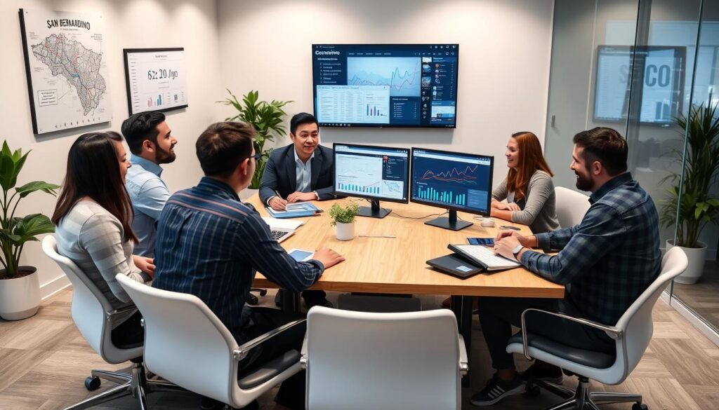 Revenue Boomers SEO team working on San Bernardino client strategy