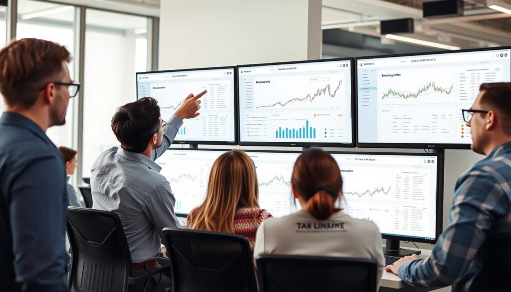 SEO Agency Brownsville TX team analyzing website performance for a local business
