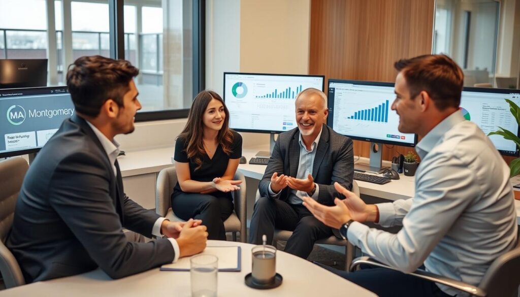 SEO Agency Montgomery AL team answering client questions