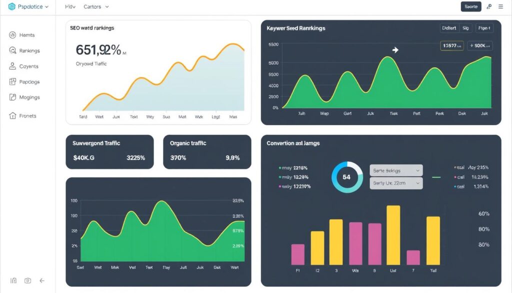SEO performance reporting dashboard for Akron business