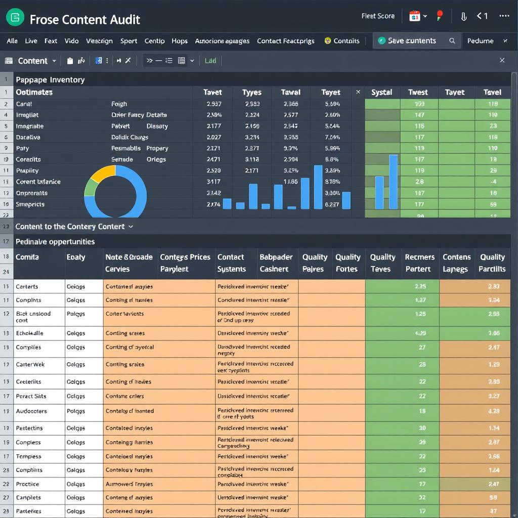 Website content audit preparation