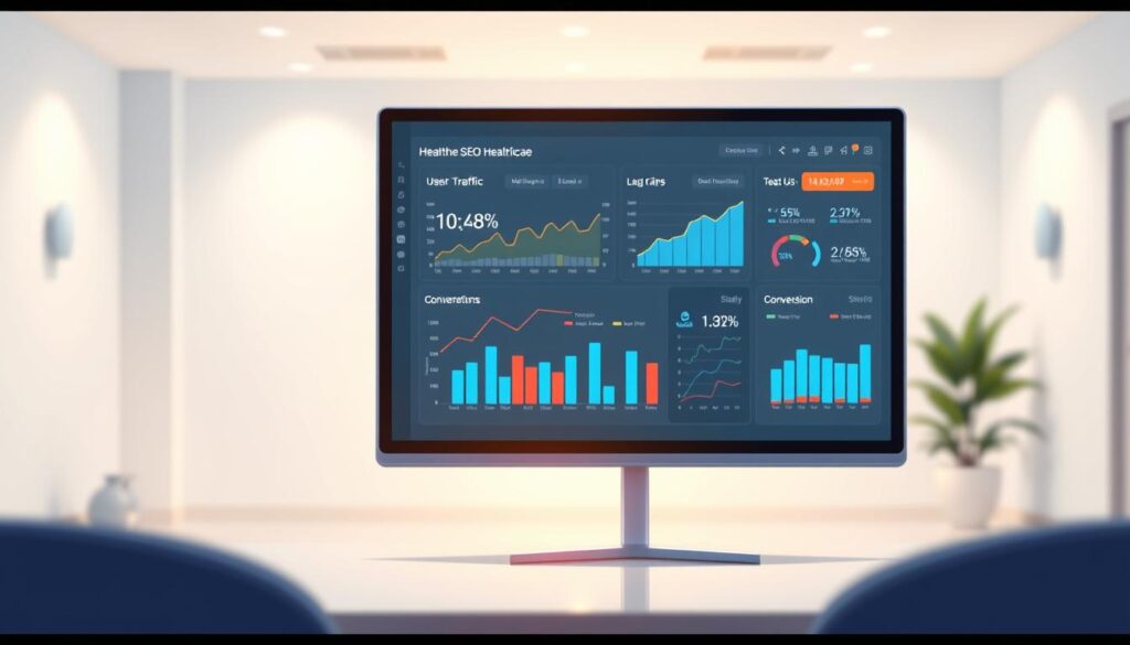 healthcare website traffic metrics